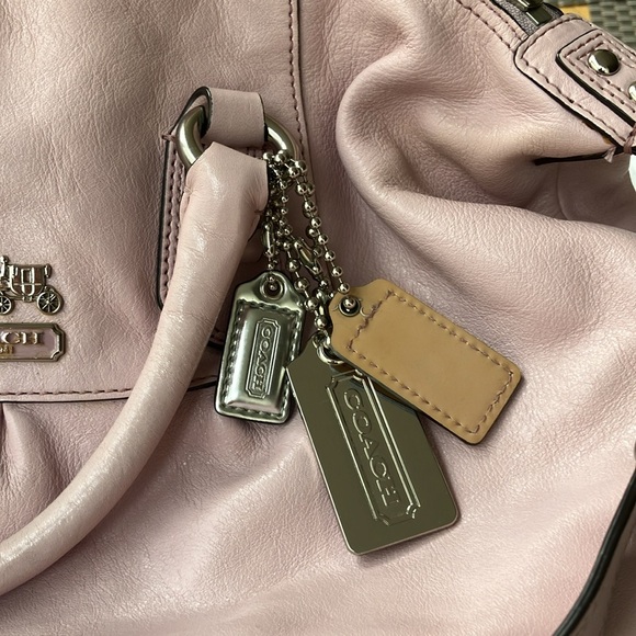 Limited edition Coach Madison bag soft leather shoulder bag blush pink - Picture 8 of 8